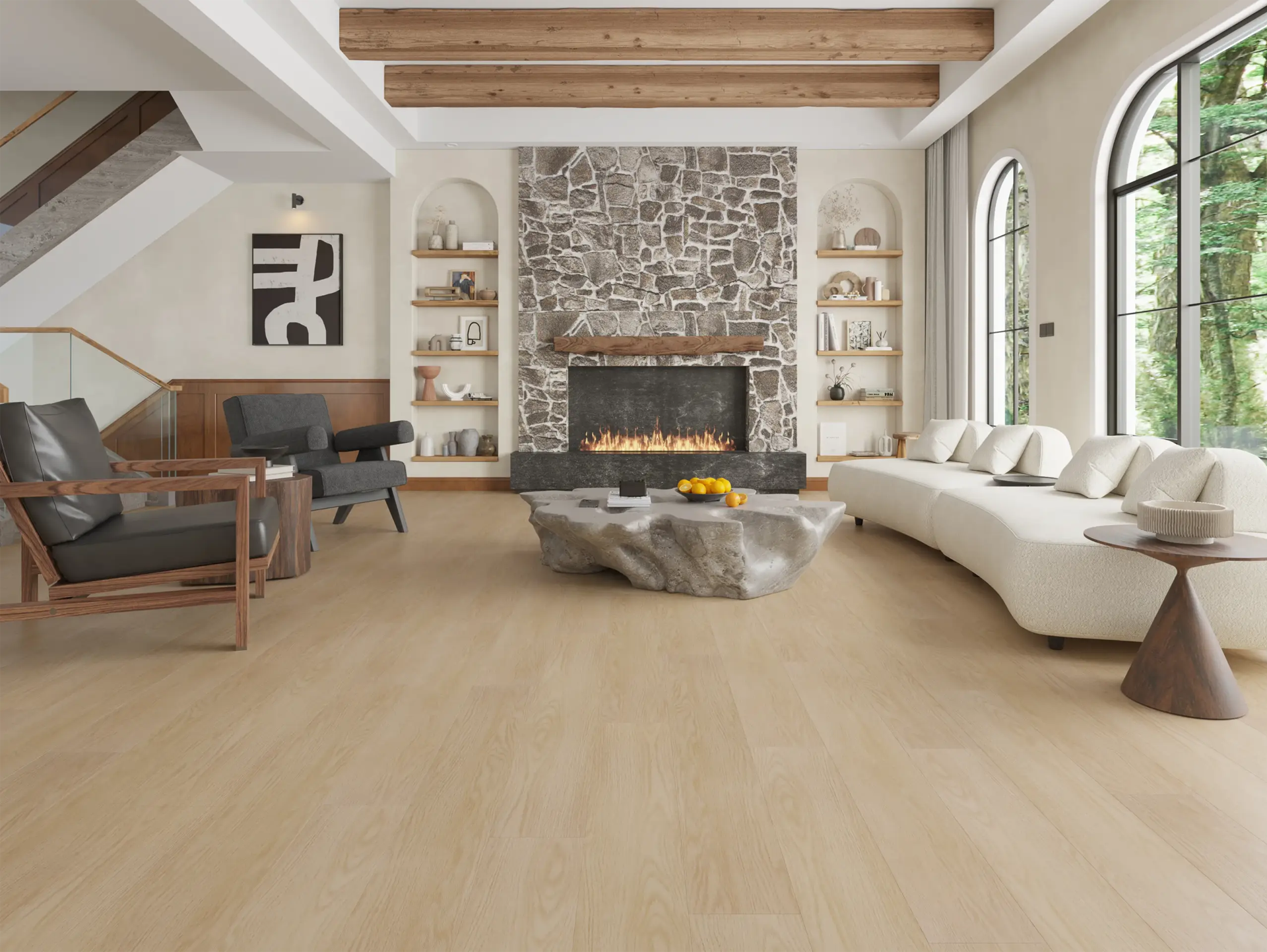 Quality flooring in a comfortable home